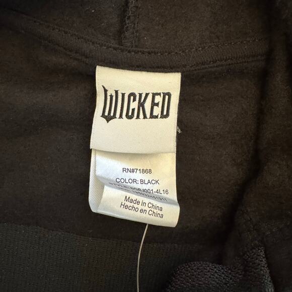 Wicked Movie Women's Full Zip Embroidered Hooded Sweatshirt XL NWT - Picture 8 of 15